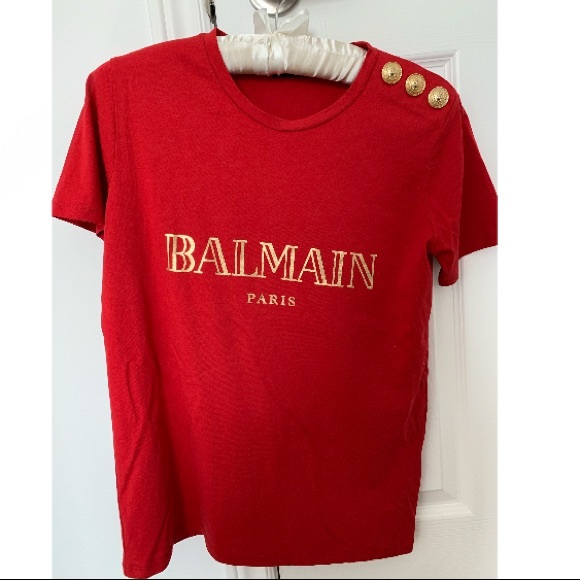 Balmain Tops - Balmain Tshirt size36